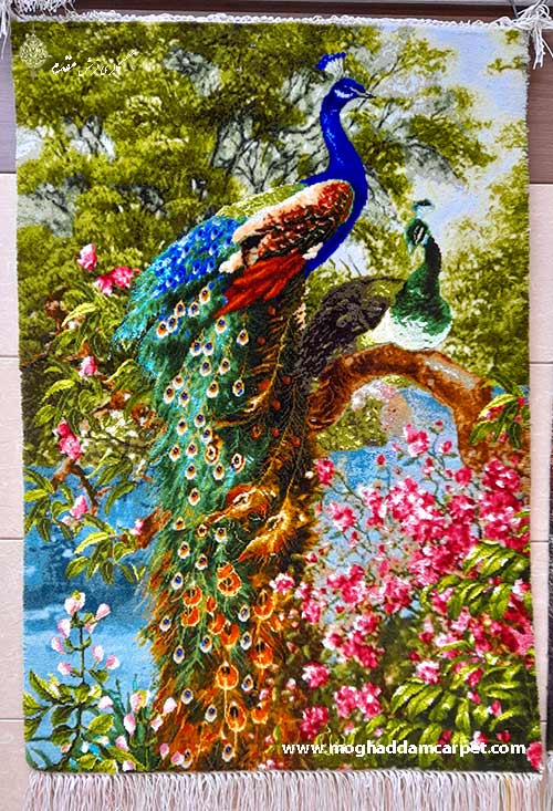 تابلو فرش طاووس
