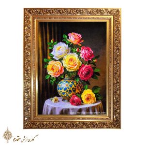 تابلوفرش رزهای رنگی