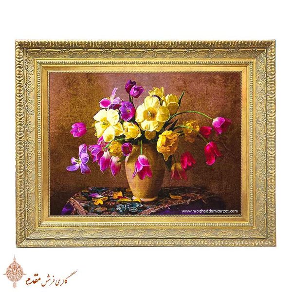 تابلوفرش گلدان رومیزی